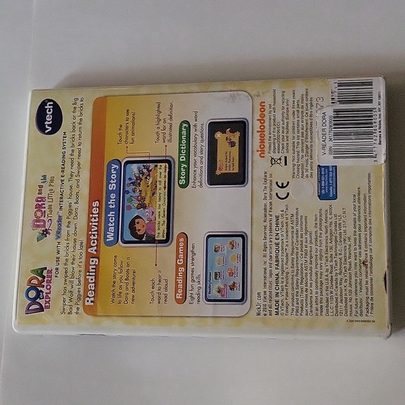 Dora The Explorer V.Reader Dora And The Three Little Pigs VTECH New Sealed - Picture 10 of 11